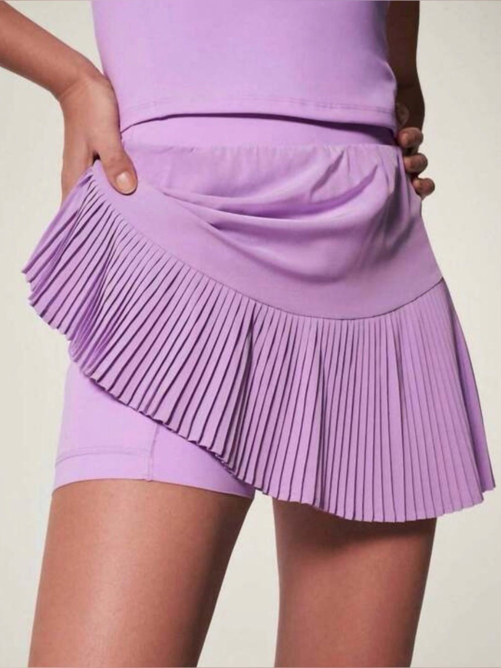 Spanx Yes, Pleats! Skort Lavender Lust NWT XS